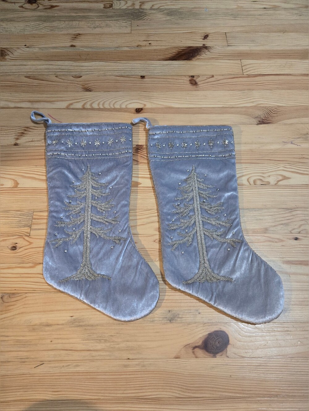 Beaded Christmas Stockings